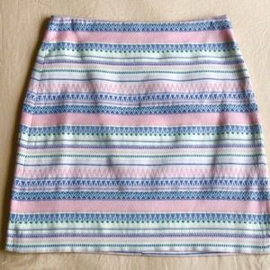 PASTEL AZTEC PRINT LOFT SKIRT